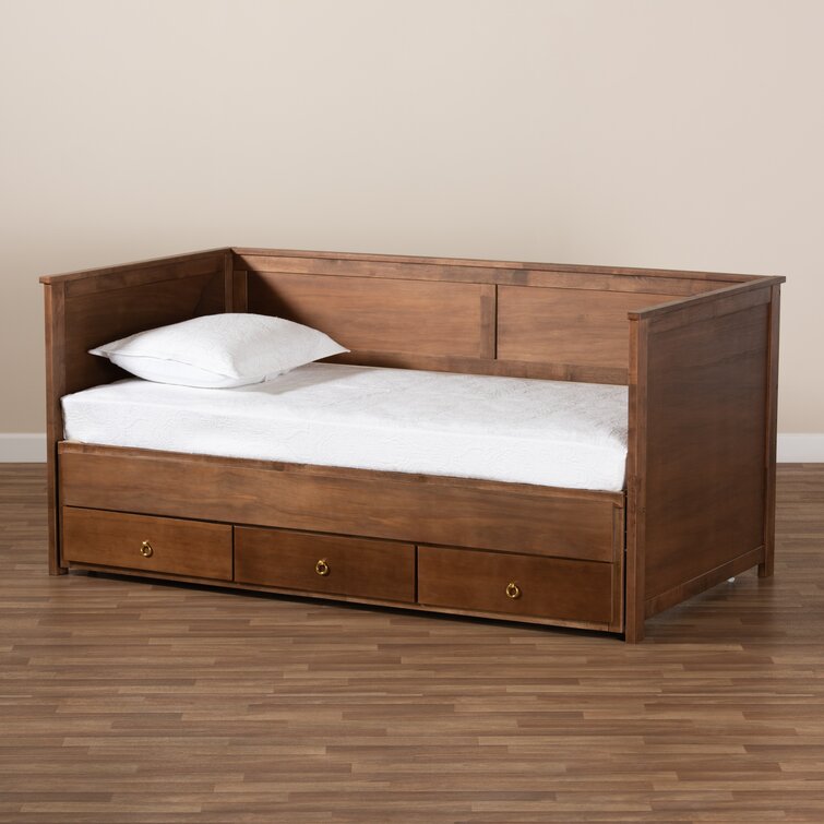 Howell daybed with bookcase deals and 2 drawers harriet bee